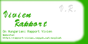 vivien rapport business card